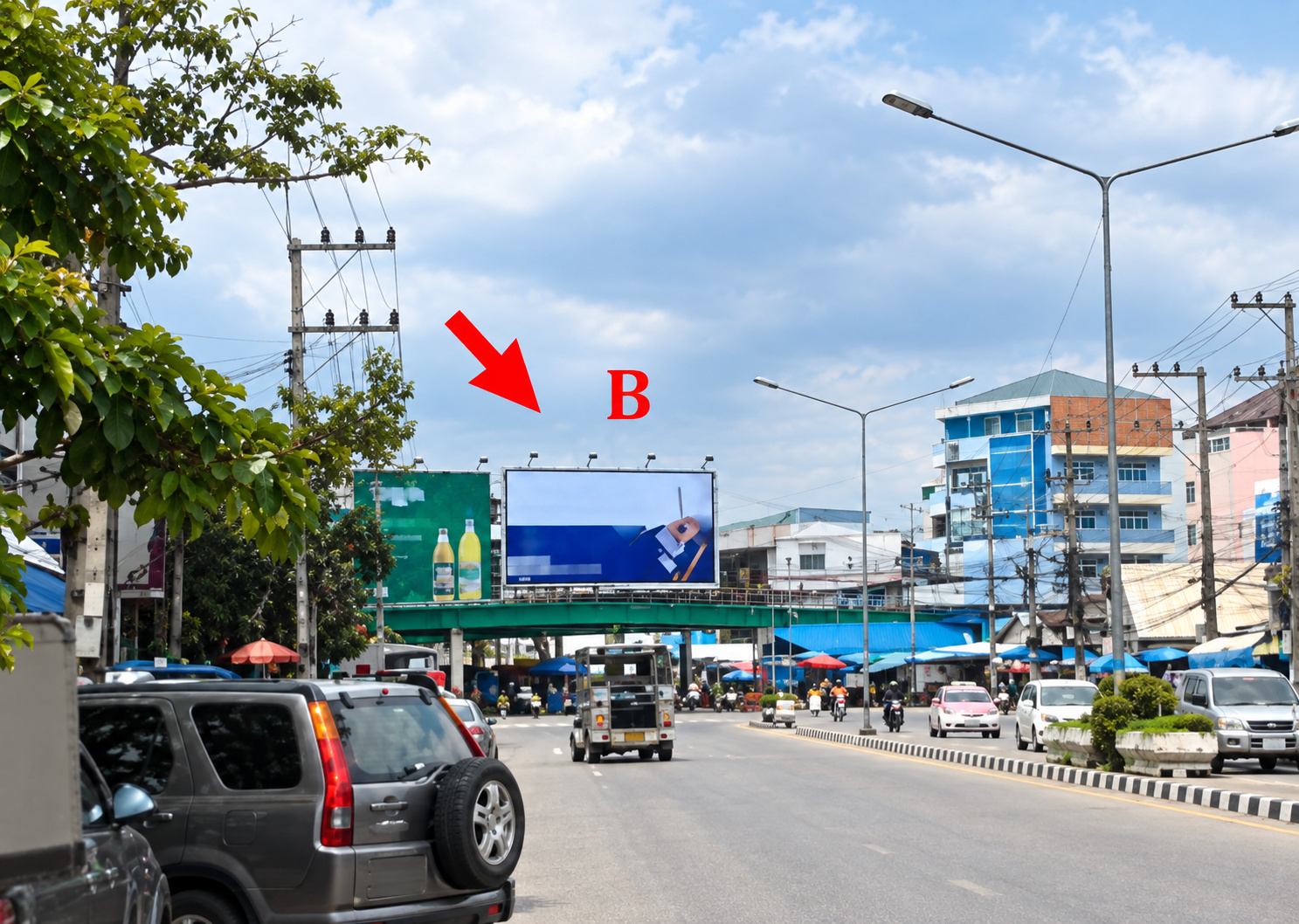 ป้ายโฆษณาตลาดปทุม 2(ตึกซ้ายมือ) A และ (ตึกขวามือ) B รูปที่ 3